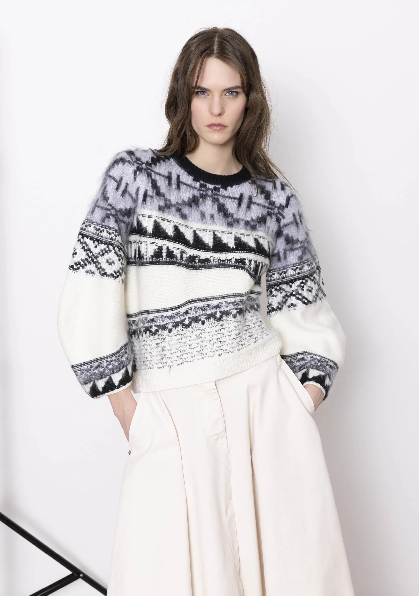 Geometric Knit Sweater