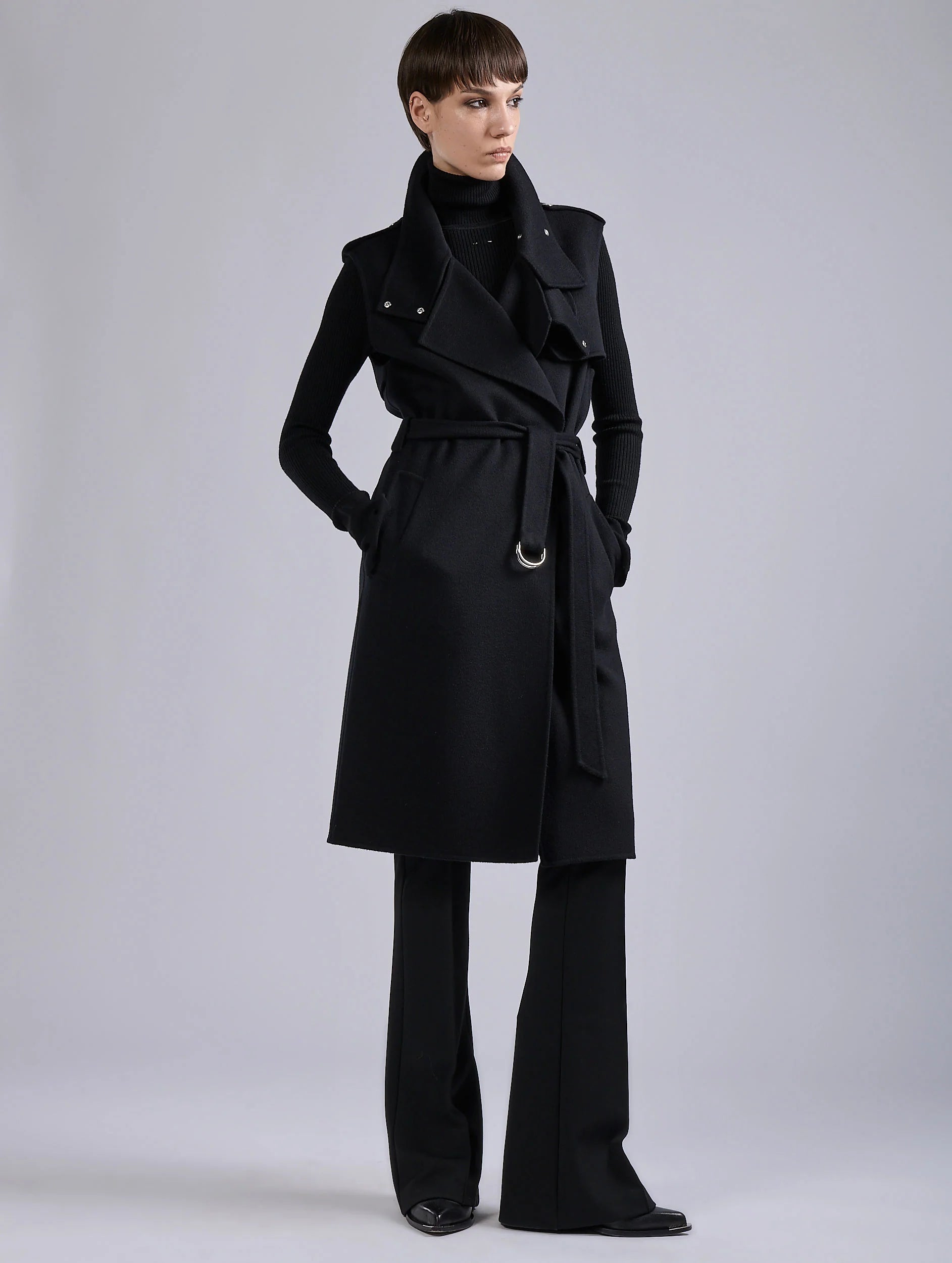 Double-Face Sleeveless Coat