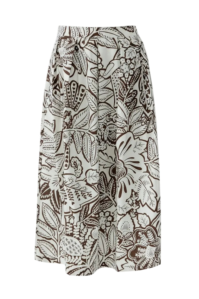 Skirt with a floral pattern on a white background.