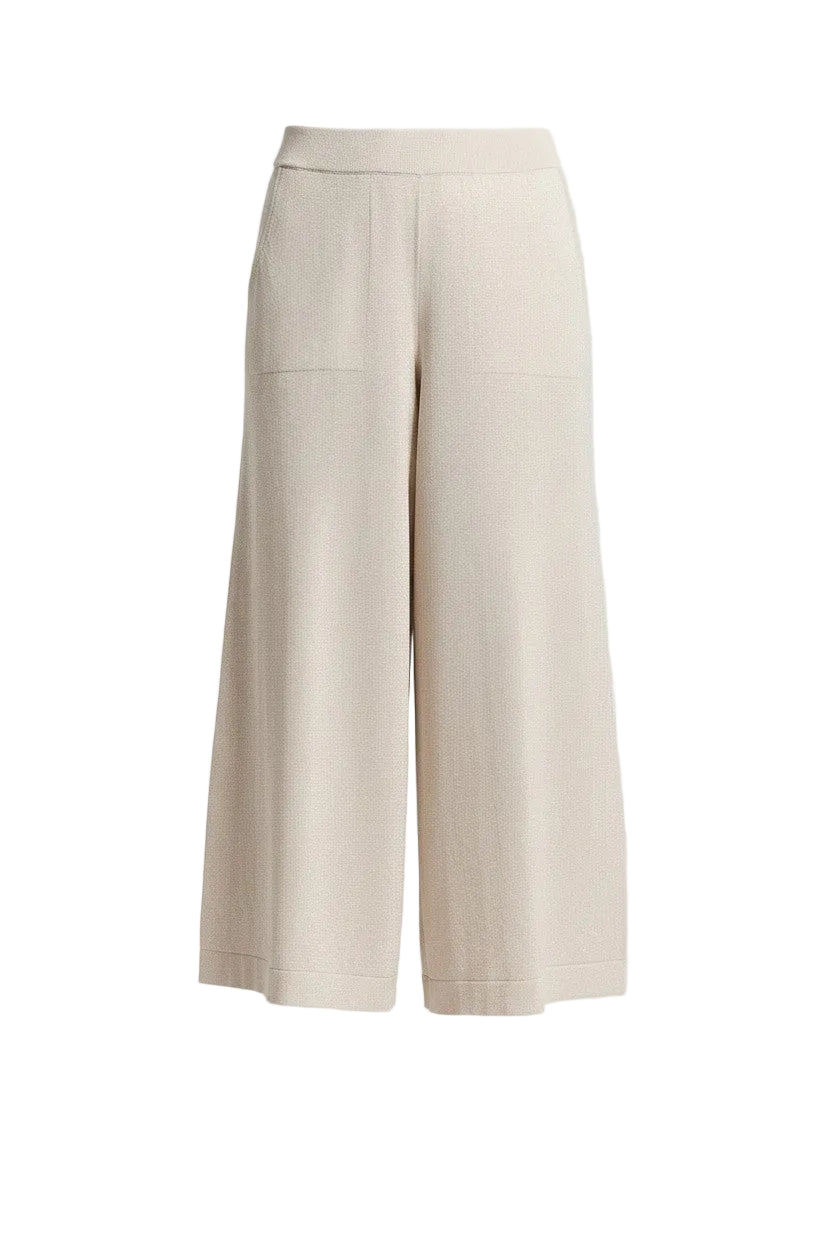 Beige wide-leg pants on a white background.