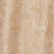 The back of a beige skirt on a white background.