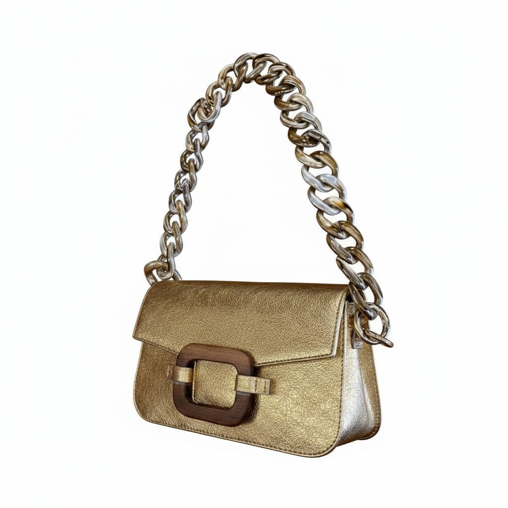 Gold Shoulder Bag