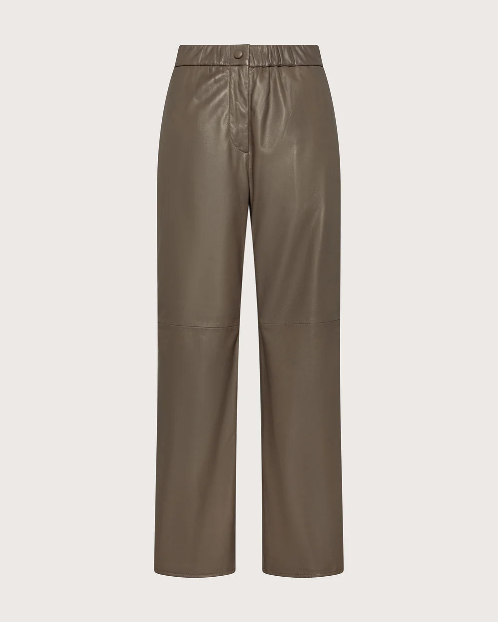 Nappa Leather Stretch Pants