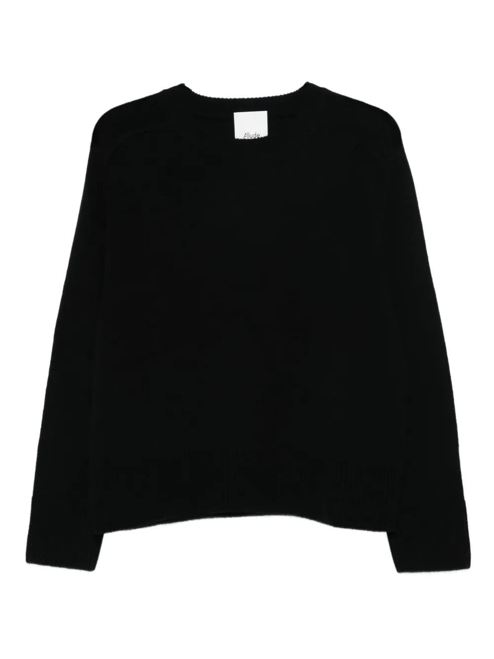 Black sweater on a white background.