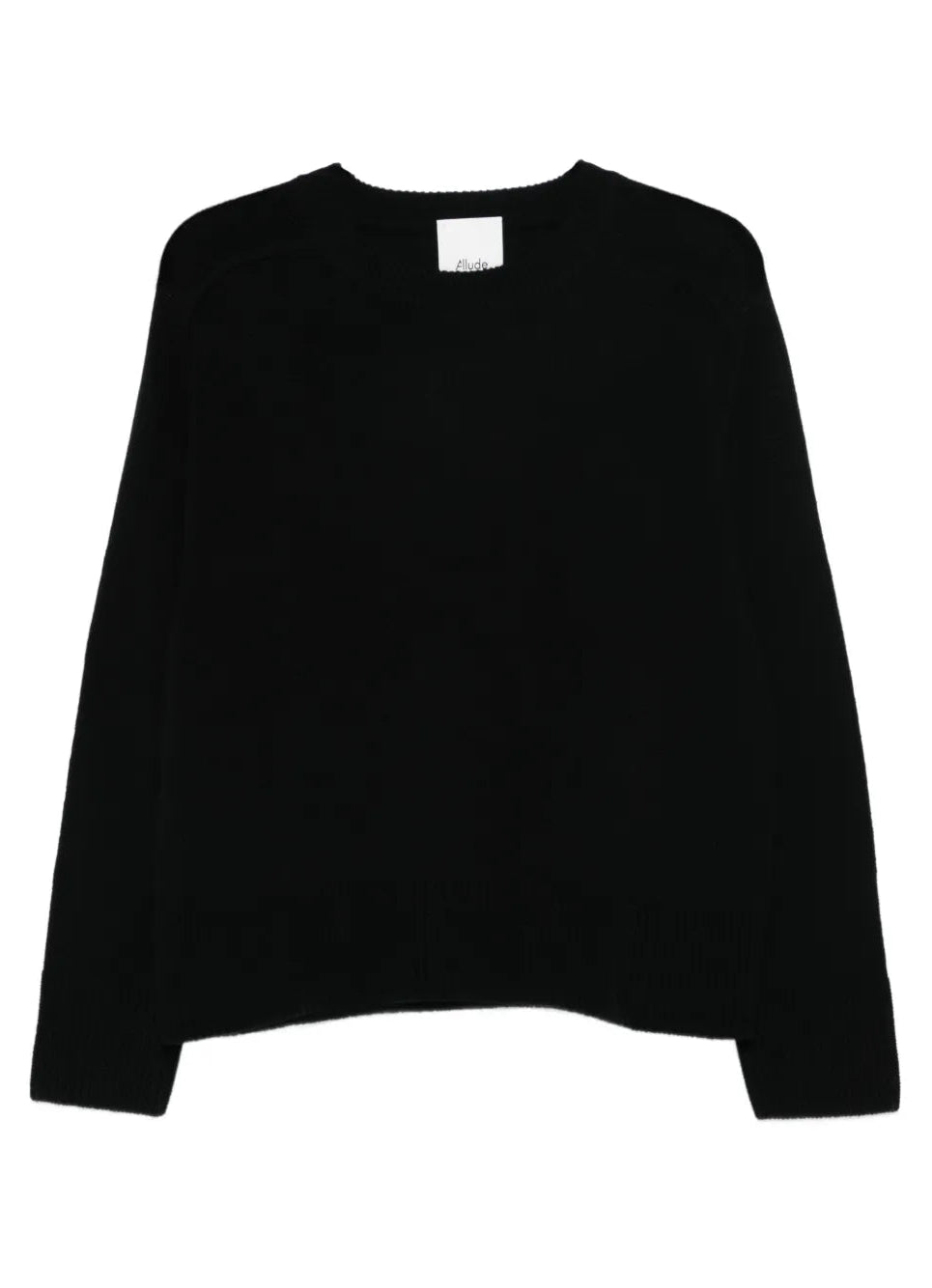 Black sweater on a white background.