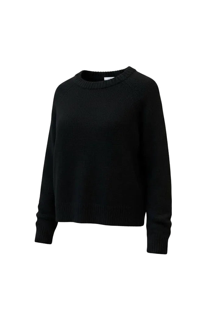 Black sweater on a white background