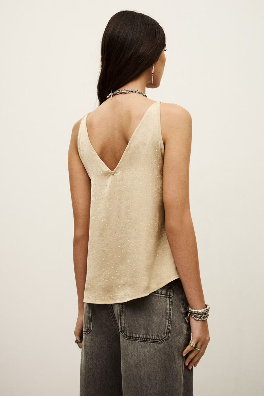 Digue V neck top