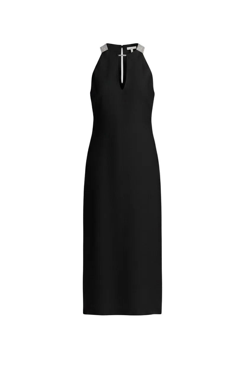 Peserico Black Linen Cutout Dress