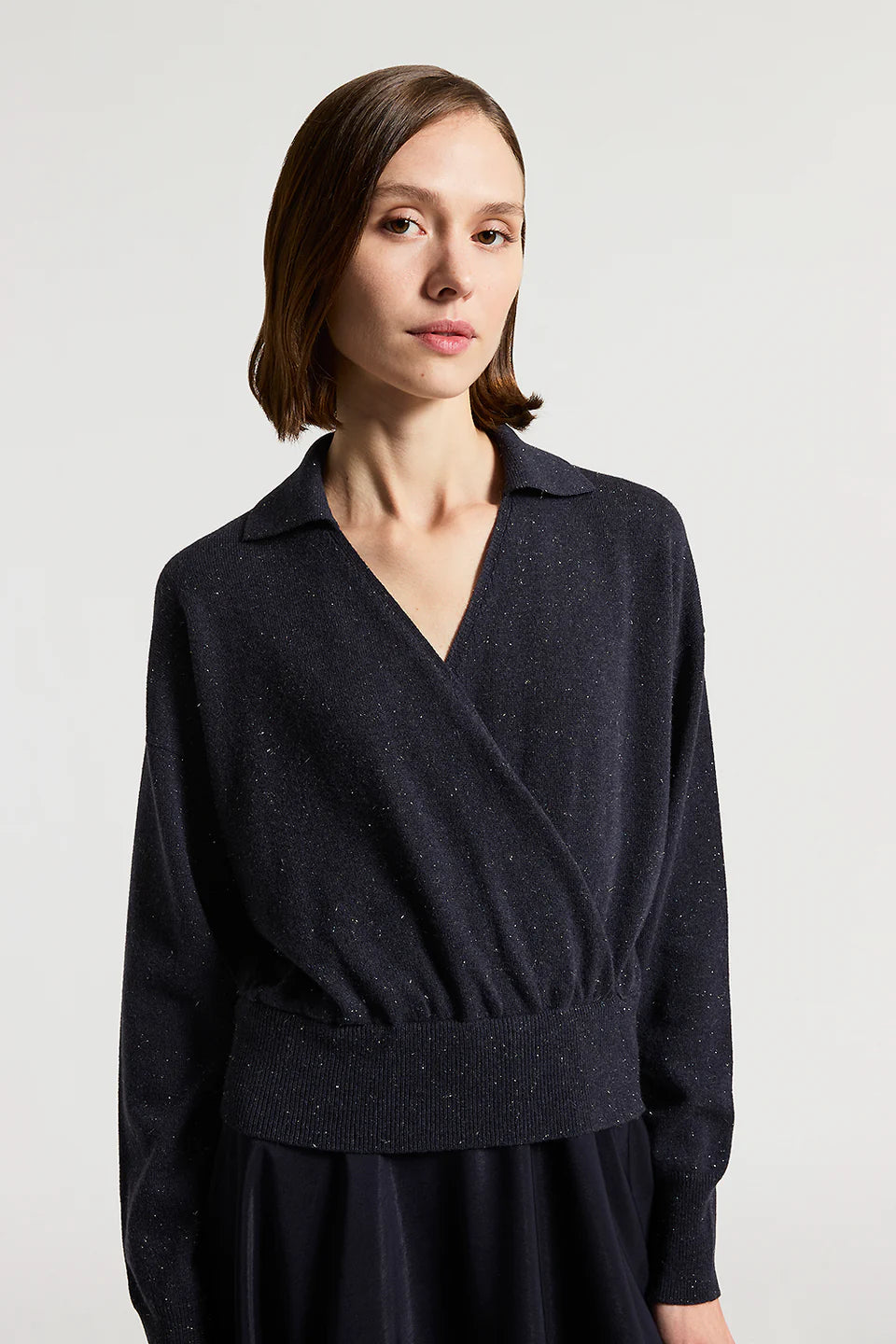 Tricot Viscose-Blend Twill Dress