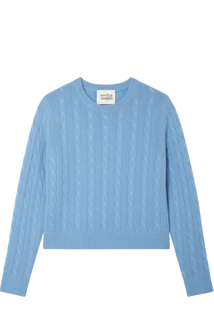 Light blue sweater on a white background.